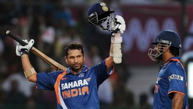 Sachin Tendulkar Scored First Double Century in Men's ODIs on This Day 10 Years Ago; ICC Recalls Master Blaster’s Super Effort in Gwalior