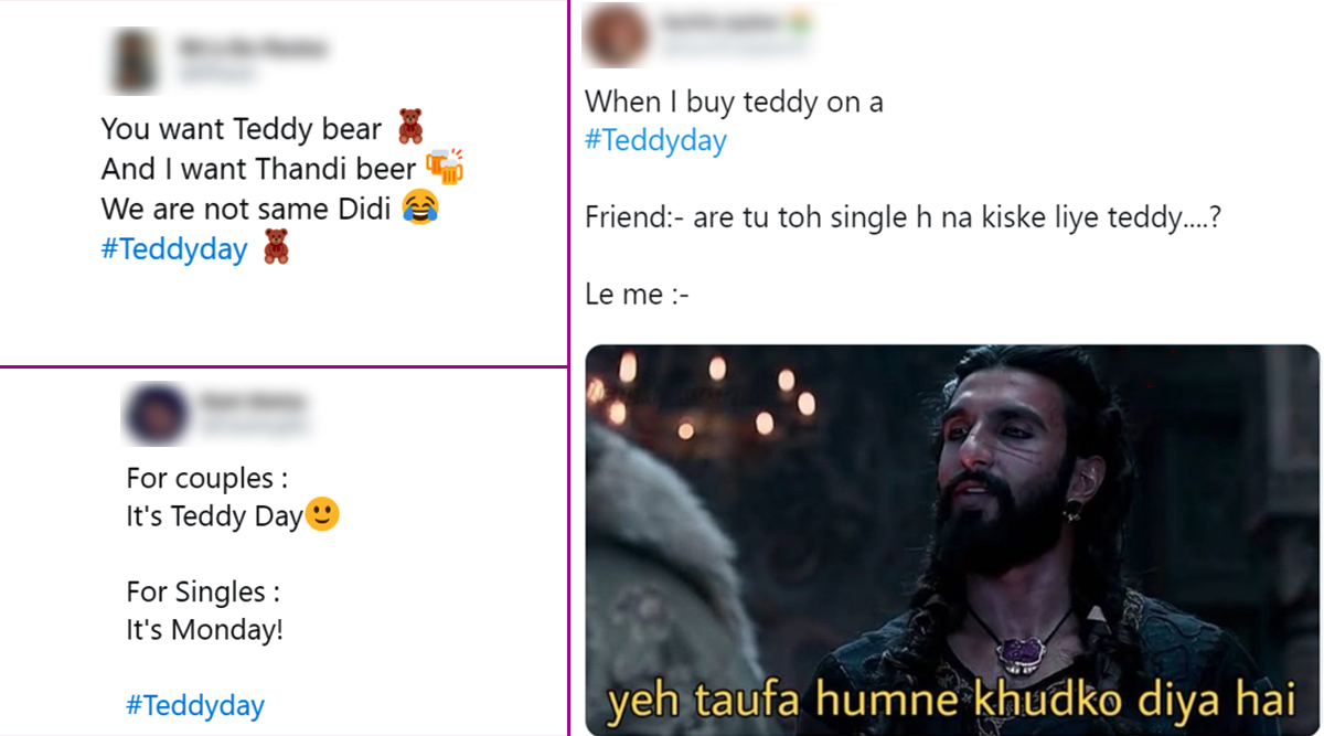 Teddy Day 2020 Funny Memes and Jokes Take Over Twitter! Singles Celebrate  'Another Monday' Taking a Dig on Valentine Week | 👍 LatestLY