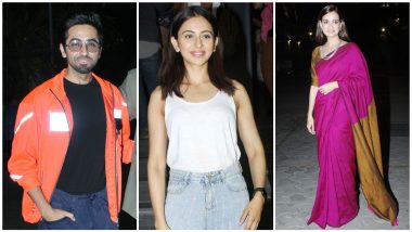 Thappad Screening: Ayushmann Khurrana, Rakul Preet Singh and Others Cheer for Taapsee Pannu-Dia Mirza's Film (See Pics)