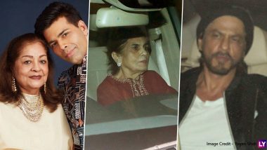 Hiroo Johar Birthday Bash: Shah Rukh Khan, Salman Khan’s Mom Salma and Others Spotted at Karan Johar’s Residence (View Pics)