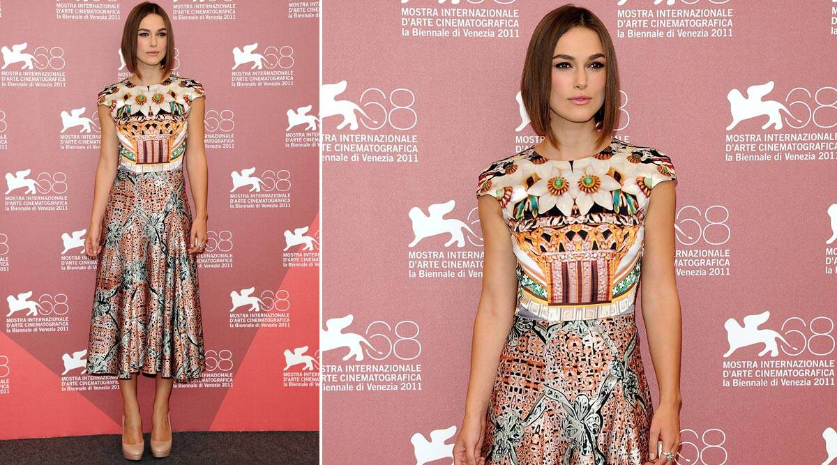 Keira Knightley Enchants Fans in Colorful Look: Rare Red Carpet Photos