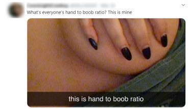 What Is Your Hand to Boob Ratio?' Trends on Twitter with Netizens