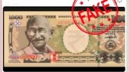 Rs 1,000 Currency Note to be Rescinded Into Cash Circulation? PIB Fact Check Trashes Rumour, Says No Such Move Planned by RBI