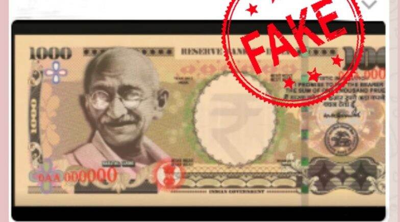 PIB Fact Check Trashes Rumour of RBI Issuing Rs 1000 Currency Notes