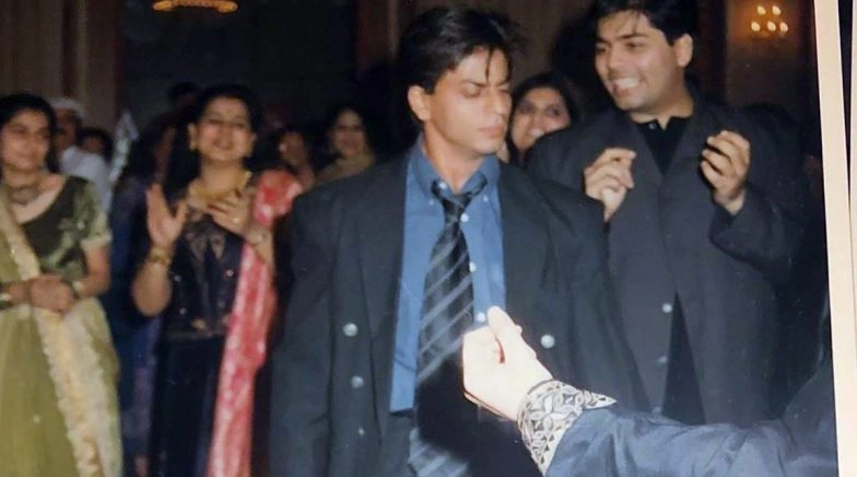 Karan Johar Shares An Amazing Throwback Pic Of Shah Rukh Khan From Sanjay Kapoor's Sangeet