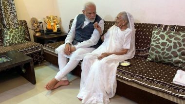 PM Narendra Modi's Mother Hiraben Donates Rs 25,000 From Her Savings To PM-CARES For Combating Coronavirus Pandemic