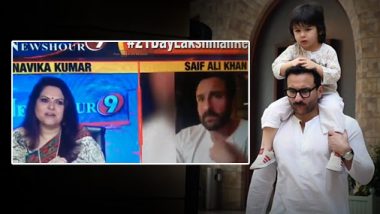 'Taimur's On Potty', Saif Ali Khan's Reason for Not Bringing His Little Tot on National Television Will Leave You in Splits (Watch Video)