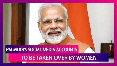 Women’s Day 2020: PM Narendra Modi to Give Away His Social Media Accounts On March 8 to Women