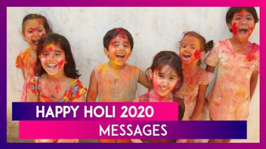 Happy Holi 2020 Messages: Colourful Images and Greetings to Send Wishes on Holika Dahan Festival