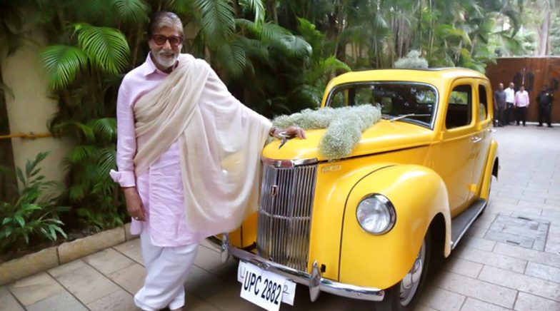 Amitabh Bachchan Shares Pic with His Vintage Yellow Car