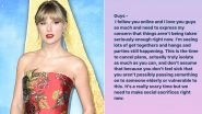 Coronavirus Outbreak: Taylor Swift Is Too Concerned for Fans, Urges Them to Make Social Sacrifices and Stay Isolated