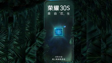 Honor 30S To Be Launched on March 30; Expected Prices, Features & Specifications