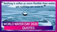 World Water Day 2020 Quotes & Slogans To Honour The Flow Of Life