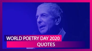 World Poetry Day 2020: Quotes That Portrays The Beauty Of Poems