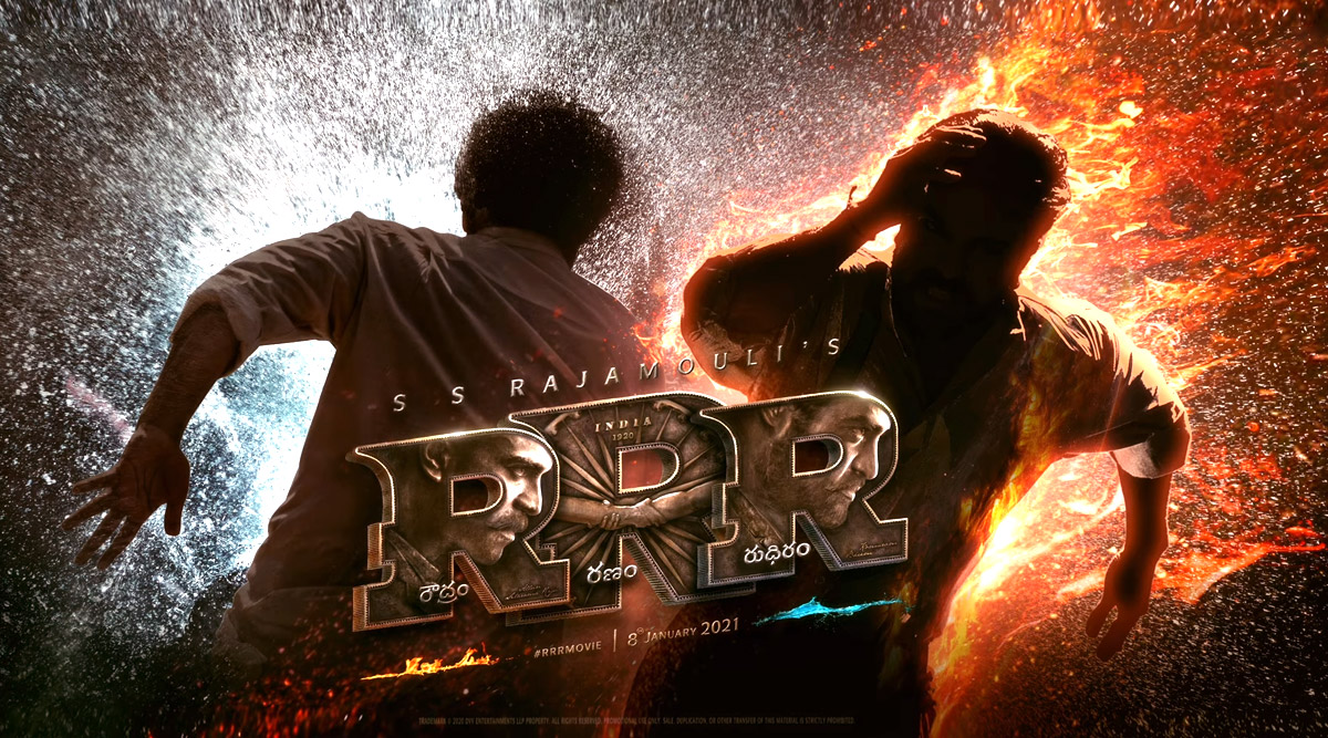 RRR: The Motion Poster of JR NTR and Ram Charan's Next with SS Rajamouli Serves as the Perfect Ugadi Treat for all their Fans
