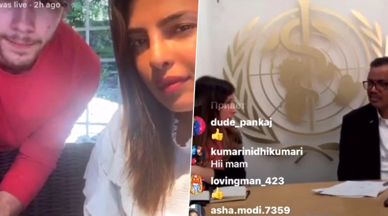 Priyanka Chopra, Nick Jonas Interact with WHO Experts to Spread Awareness About Coronavirus 