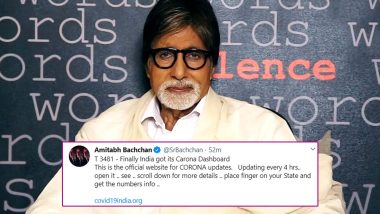 Amitabh Bachchan Tweets Wrong Link As ‘Official Website for Corona Updates’; Read Details About the Actual Official COVID-19 Dashboard Shared by Government of India – Fact Check