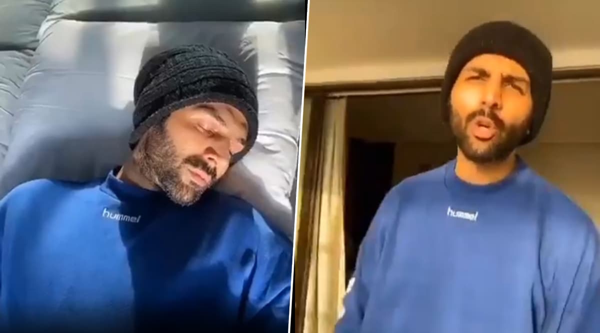 After a Fiery Monologue, Kartik Aaryan Is Back with a Bang As He Raps Few Verses on Coronavirus Lockdown (Watch Video) After a Fiery Monologue, Kartik Aaryan Is Back with a Bang As He Raps Few Verses on Coronavirus Lockdown (Watch Video)