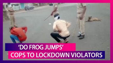 India Lockdown: UP Cop ‘Ashamed’ On Police Making Violators Do Frog Jumps Amid Coronavirus Outbreak