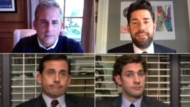 John Krasinski and Steve Carell Reflect On The Office's 15th Anniversary, Share Their Favourite Moments in a Surprise Reunion (Watch Video)