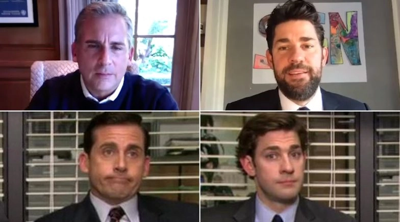 John Krasinski and Steve Carell Reflect On The Office's 15th Anniversary 