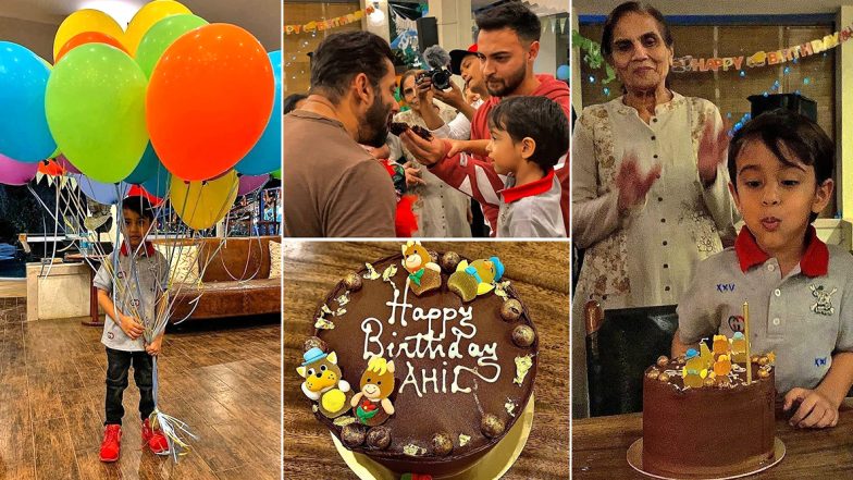 Ahil Sharma Turns 4! Salman Khan and Family Ring In His Birthday With a Fun Bash (View Pics) 
