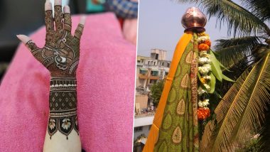 Gudi Padwa Mehendi Designs: From Arabic and Indian to Floral, Latest Front & Back Hand Mehandi Patterns to Celebrate Marathi New Year