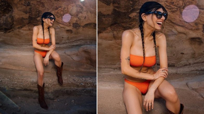 Mia Khalifa Shares a Hot Pic of Herself in a Two-Piece Tube Bikini! Says #SaferAtHome Amid the Pandemic