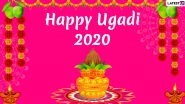 Happy Ugadi 2020 HD Images, Telugu Wishes and Wallpapers for Free Download Online: Send These WhatsApp Sticker Messages, GIFs and Facebook Greetings to Celebrate Happy Telugu New Year