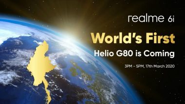 Realme 6i Smartphone With 48MP Quad Camera & MediaTek Helio G80 SoC Launching on March 17; Expected Price, Features & Specifications