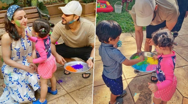 Kunal Kemmu Reveals He Played Holi After 12 Years, Thanks to Princess Daughter Inaaya (View Pic)