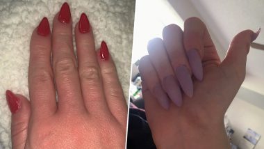 Women on Twitter Are Flaunting Manicure Done on Their Own Amid Coronavirus Lockdown! Here's How You Can Get Amazing Nails at Home (Watch Tutorial Video)