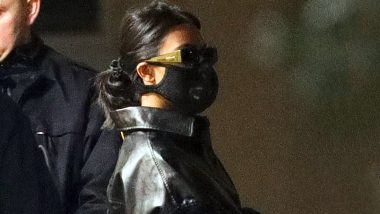 Reality TV Star Kourtney Kardashian Wears a Mask in Paris Over Coronavirus Threat
