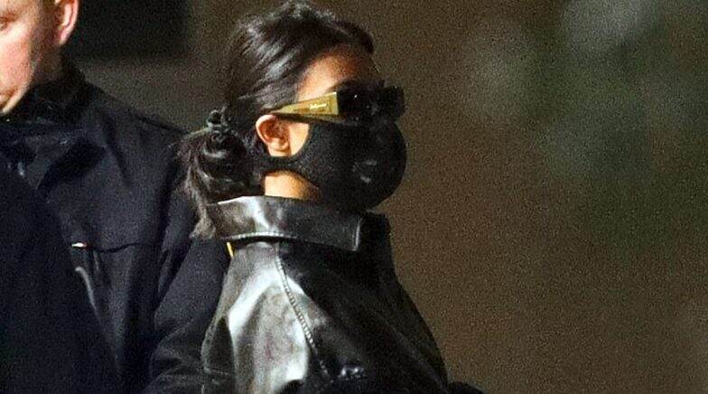 Reality TV Star Kourtney Kardashian Wears a Mask in Paris Over Coronavirus Threat