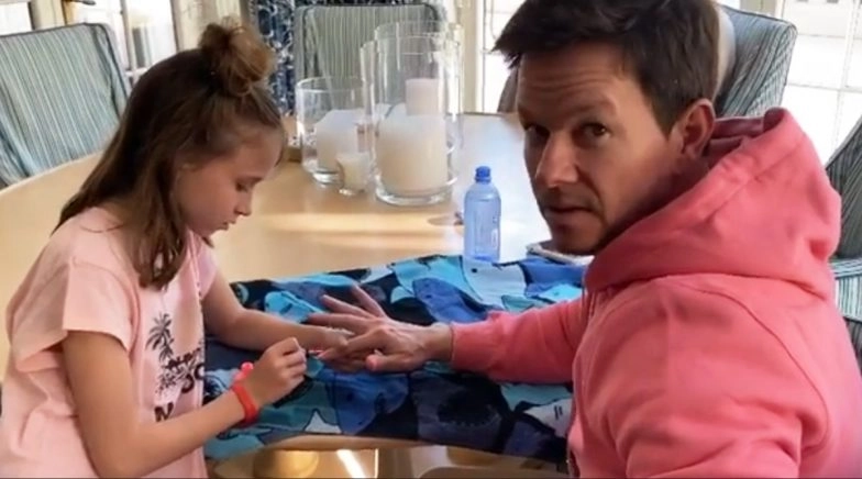 Mark Wahlberg Gets A Cute Quarantine Makeover From His Daughter Grace