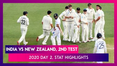 IND vs NZ Stat Highlights, 2nd Test 2020 Day 2: Trent Boult Hands New Zealand Advantage