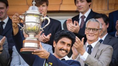 83-The Film: Ranveer Singh Recreates Kapil Dev's Iconic World Cup Trophy Moment and The Pic is Filled With Pure Nostalgia!