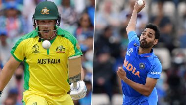 Aaron Finch Throws Light on Bizarre Delivery From Bhuvneshwar Kumar in 2019 ODI Series, Says ’Had No Idea What to Do'