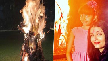 Holi 2020: Aishwarya Rai Bachchan Shares Pics From The Holika Dahan Ritual