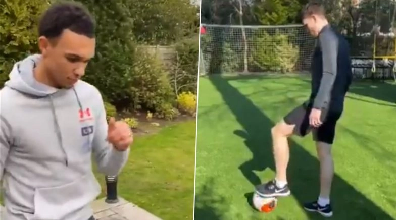 Trent Alexander-Arnold and Andy Robertson Hone Their Free-Kick Skills During Self-Quarantine