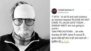 Amid Coronavirus Outbreak, Amitabh Bachchan Cancels Sunday Meet with Fans at Jalsa (Read Tweet)