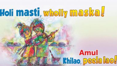 Holi 2020: Amul Celebrates The Festival of Colours With a 'Khilao, Peela Lao' Topical Ad! (View Pic)