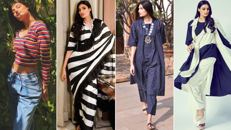Athiya Shetty Posts a Selfie Wearing a Striped Tee! Here&rsquo;s Why Her Obsession With the Lined Print Is Fabulously Chic!