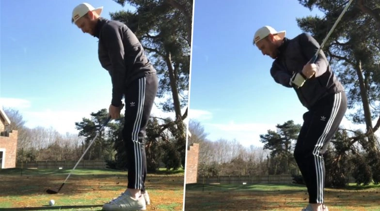 Ben Stokes Plays Golf As England All-Rounder Enjoys His Time in Self-Quarantine (Watch Video)