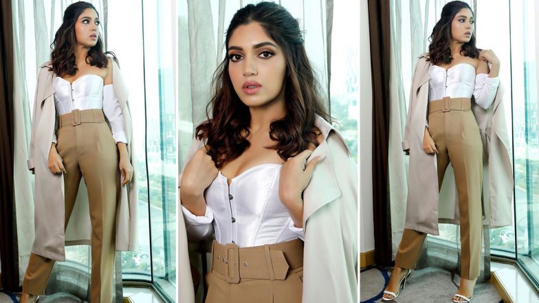 Bhumi Pednekar Had This Tres Chic Vibe Going On With a Corset Top and High Waist Pants! Here&rsquo;s How &ndash; View Pics