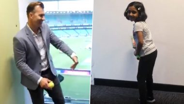 Brett Lee Compares Six-Year-Old Taanisha Sen to Sachin Tendulkar (Watch Video)