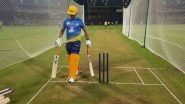 IPL 2020 Player Update: MS Dhoni Sweats it Out in the Nets Along With Team Chennai Super Kings (See Pic)