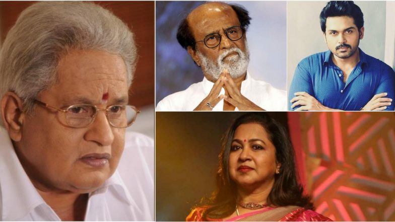 Visu Passes Away At 74: Superstar Rajinikanth, Karthi, Radikaa Sarathkumar and Others Mourn the Death of Veteran Tamil Actor-Director