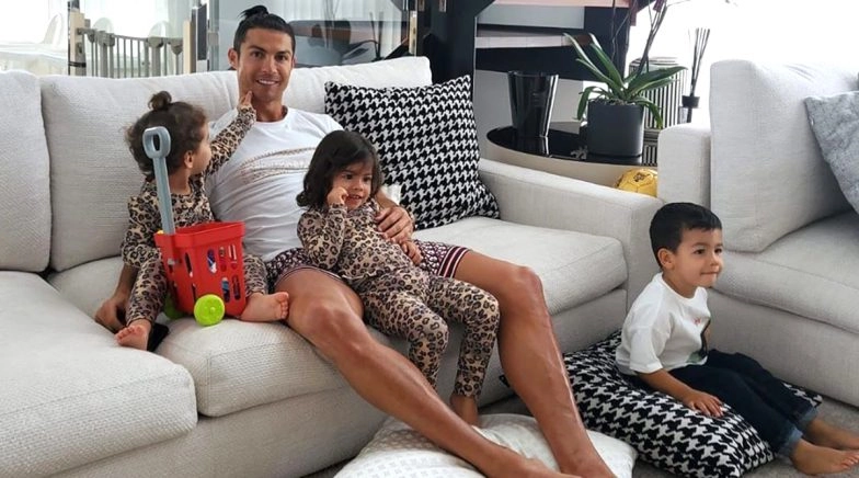 Cristiano Ronaldo Spends Time With Children During Self-Quarantine (See Post)