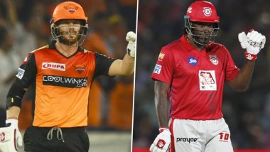 David Warner vs Chris Gayle: Sunrisers Hyderabad and Kings XI Punjab Engage in Banter Over the Most Destructive Opener in IPL History